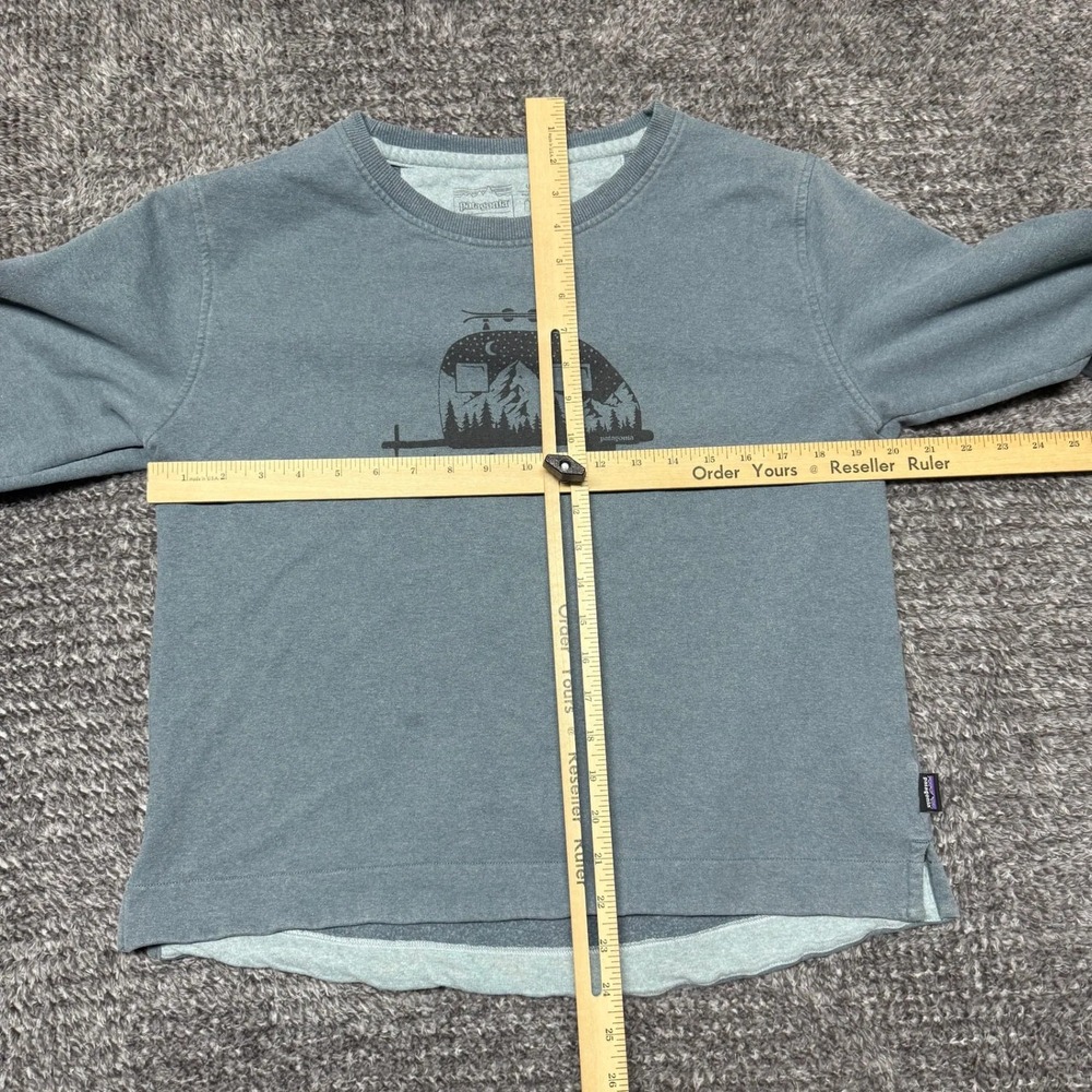 Patagonia Mens Uprisal Crew Sweatshirt L Gray Live Simply Camper Graphic - Picture 9 of 9